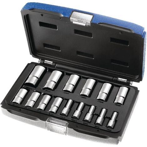 Compo douilles Longues 3/8'-15 Pcs (boite de 15 pieces) - Expert (1/2)