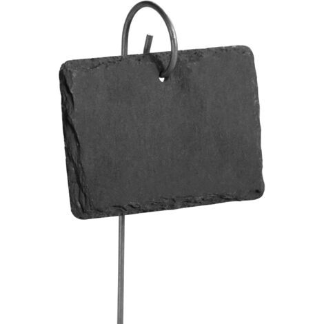 Ensemble de 10 étiquettes de plantes en ardoise et ardoise  Marqueurs de plantes de jardin  Étiquettes d'herbes  Accessoires de serre  M&W (1/4)