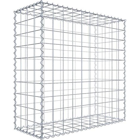 Gabiondeco - Gabion 100 cm x 100 cm x 40 cm (L x H x P). mailles 10 x 10 cm. Spirale - Made in Germany (1/8)