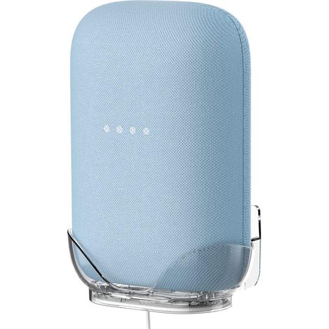 Wall Mount For Google Nest Audio Simple And Robust Wall Mount Stand Mount For Google Nest Audio Mount With Cable Management, No Messy Cable (Transparent) Jg02 (1/5)