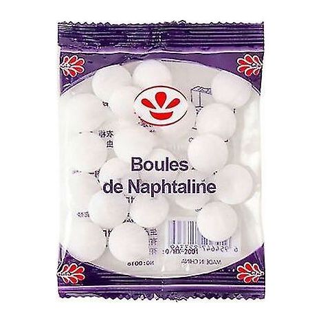 Boules de naphtaline blanches non toxiques – Lot de 5 – Parfum naturel pour désodorisation garde-robe – Élimine les cafards