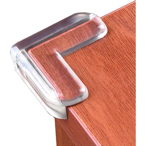 Transparente Eckenschützer (24er-Packung), Tischeckenschützer, transparente Kantenpuffer