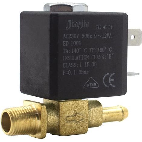 Électrovanne électromagnétique 230 V AC 2/2 voies 6 bars pour machine à café/fer électrique/petits appareils, etc (1/5)