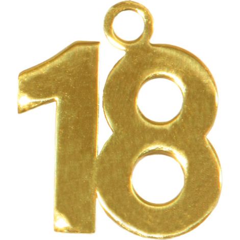 Piovaccari Ciondolo 18 Anni Writting H 2,5 Cm L 2,5 Cm Cf 6 Pz Oro