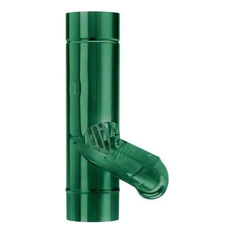 GRÖMO ALUSTAR Regenwasserklappe Moosgrün ø100 mit V2A Sieb, SX (glatt), 82745 (1/2)