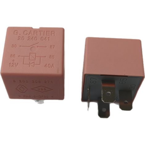 Compatible avec le relais automobile Renault 8200308271 12V 4P