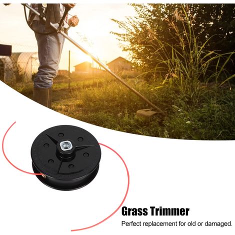 Tête de Coupe Débroussailleuse Pièces Tondeuse Jardin Outil Accessoires Robuste Résistant Écrou Noir (1/5)