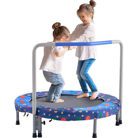 Mophorn 36" Trampolino per bambini, 3FT Trampolino per interni ed esterni, Mini trampolino pieghevole con maniglia, Trampolino Rebounder per bambini piccoli, Un fantastico regalo di compleanno