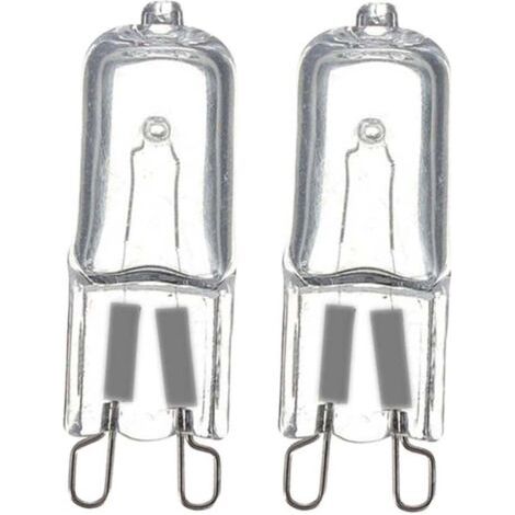 BUNTHAUS Ampoule G9, lampe halogène G9 à intensité variable, blanc chaud 2800K (33W 460 Lumen, 10 PCS) [Classe énergétique F] (1/4)