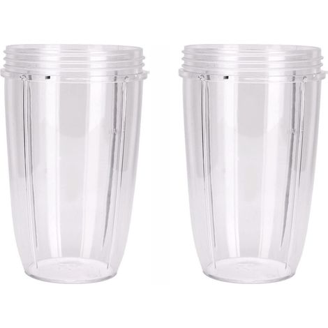 Gobelets de Rechange Compatibles NutriBullet Pro 600W 900W, Lot de 2 Grands Bols Mélangeurs (1/4)