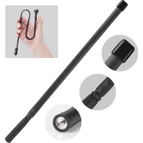 Faltbare Antenne für Funkgeräte, SMA-Buchse, Dualband VHF/UHF, 136–520 MHz, 47 cm