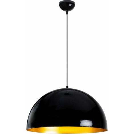 [GEBRAUCHT] B-Ware Opviq Hängeleuchte Pendelleuchte Berceste Metall Schwarz Gold Lampe 50cm Leuchte