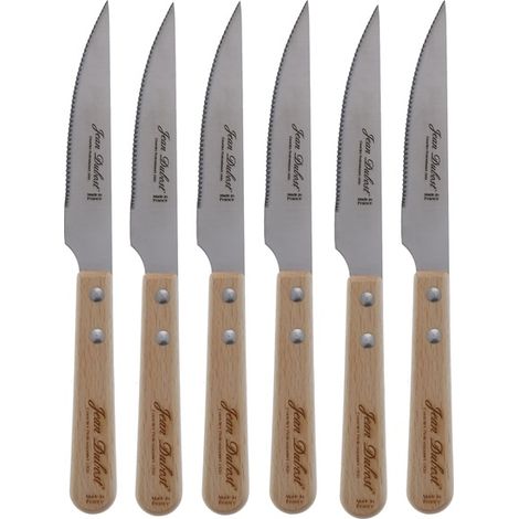 Jean Dubost Set de Cuchillos para Steak Acero Inoxidable 19.2 cm Elegante