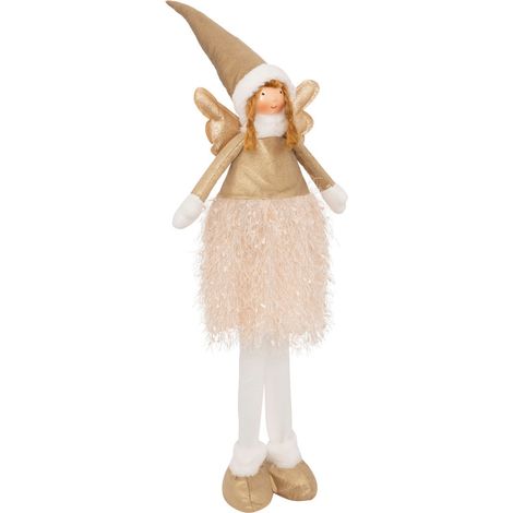 Déco Lumineuse Fée dorée téléscopique LED Blanc chaud H maxi 95 cm - Feeric Christmas (1/5)
