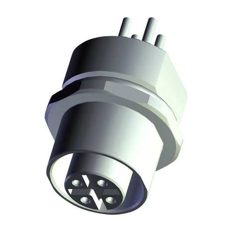 TE Connectivity T4131512041-000 Connettore da pannello per sensore o attuatore M12 Presa Numero di poli: 4 1 pz.