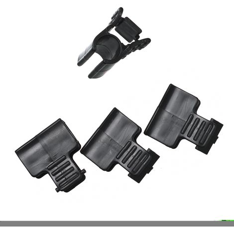 Nature – Lot de 4 clips de fixation ø 16 mm – Polypropylène noir – Pour films et voiles de croissance – Fixation sur tuteurs et arceaux (1/4)