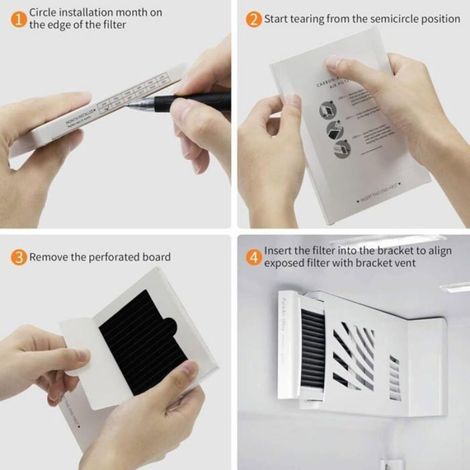 Filtres Air Réfrigérateur 6 Pièces, Compatibles Frigidaire/Electrolux PureAir, Purification Remplacement (1/4)