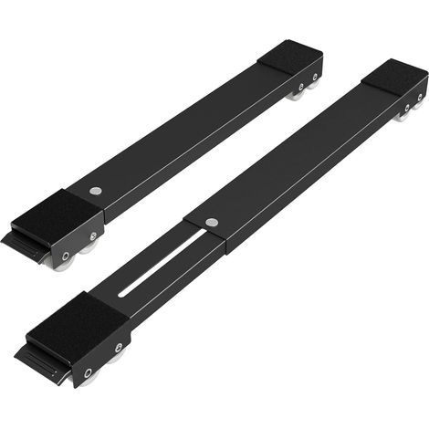 Tambour mobile extensible pour lave-linge, réfrigérateur, sèche-linge, lave-vaisselle, noir (1/5)