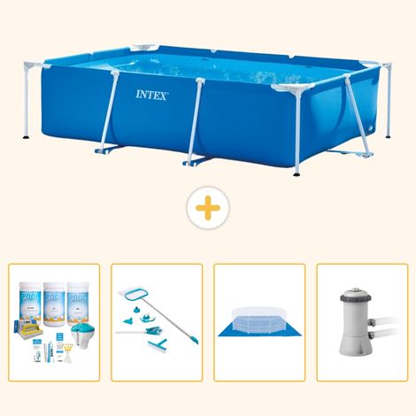 Intex Piscine Tubulaire Rectangulaire - 300x200x75 cm - 5-pièces S20838 (1/3)