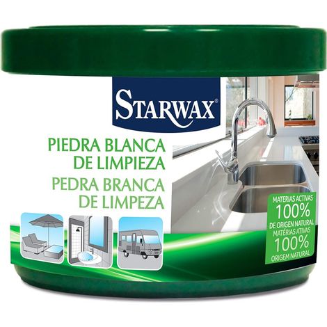 STARWAX 30600 Pietra di Pulizia Bianco 100% di Origine Naturale – Set di 4