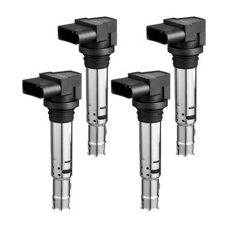 Bobine d'allumage - lot de 4 - compatible avec Audi A1 - A3 (1/5)