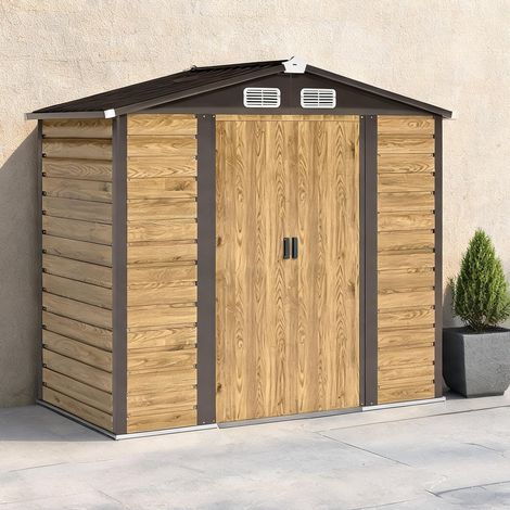 Abri de jardin en aço Galvanizado 213 x 120 x 194 cm (1/5)