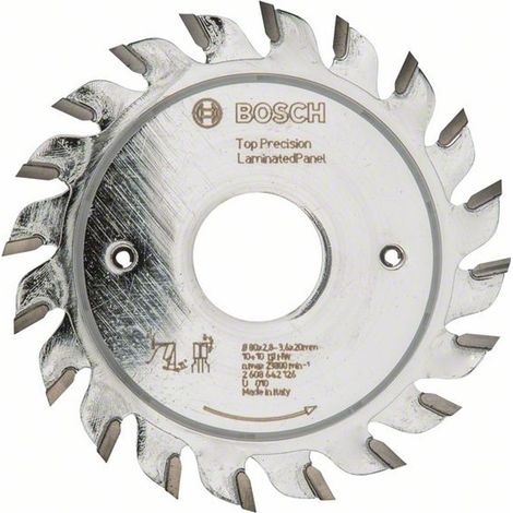 Bosch Vorritzblatt Top Precision Best for Laminated Panel, 80 x 20 x 2,8 - 3,6 mm -2608642126 (1/5)