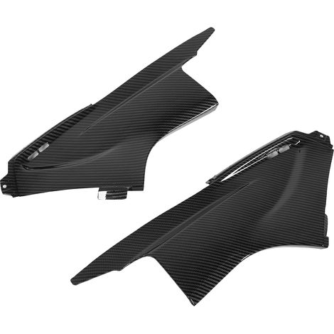 Paire de caches latéraux de conduit d'air style fibre de carbone, compatibles avec Yamaha YZF R6 2003-2005 (1/5)