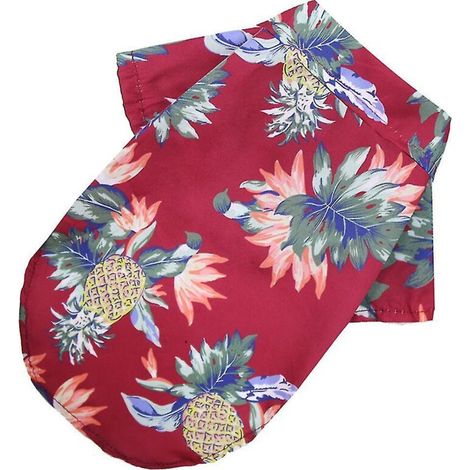 T-shirt pour chien, chat et chiot à imprimé ananas, ajustable (1/5)
