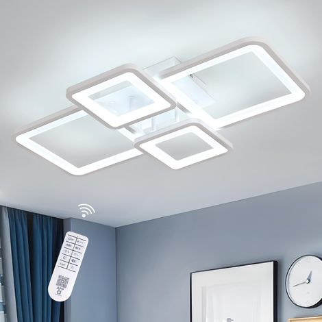 Plafonnier LED Dimmable 54W, Lampe de Plafond avec Télécommande (1/5)