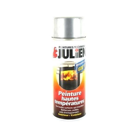 JULIEN vernice aerosol ad alta temperatura in alluminio satinato 400ml (1/2)