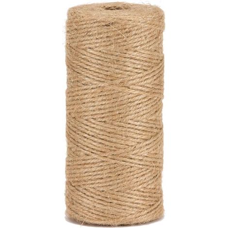 Natural jute twine for gardening, DIY and crafts, 1.5 mm/200 meters (1/5)