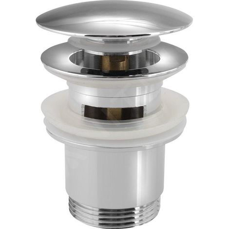 SAPHO GARNITURES DE VIDAGE - BONDE REFERMABLE POUR LAVABO, CLICKCLACK, GARNITURE DE VIDAGE GRANDE, CHROME CV1007 (1/5)