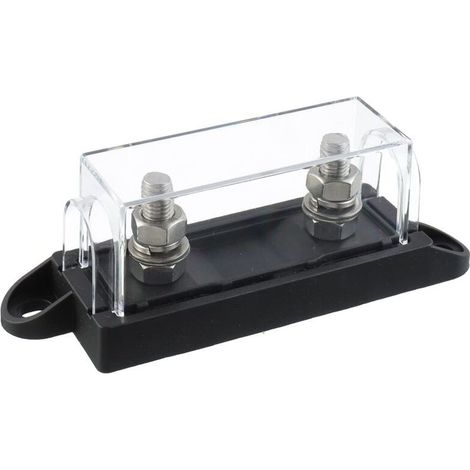 Porte-fusible automobile compatible avec fusibles boulonnés ANM, pour installation véhicule, fixation standard, lot de pièces adapté aux circuits électriques auto (1/5)