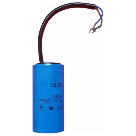 Condensateur Permanent Avec Diélectrique Pour Moteur Monophasé 1.5UF 450VAC, Connexion Tuyau Electrique Avec Bornes