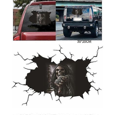 Pegatinas para ventanas con diseño personalizado de Halloween para la decoración exterior del hogar y del coche. (1/3)