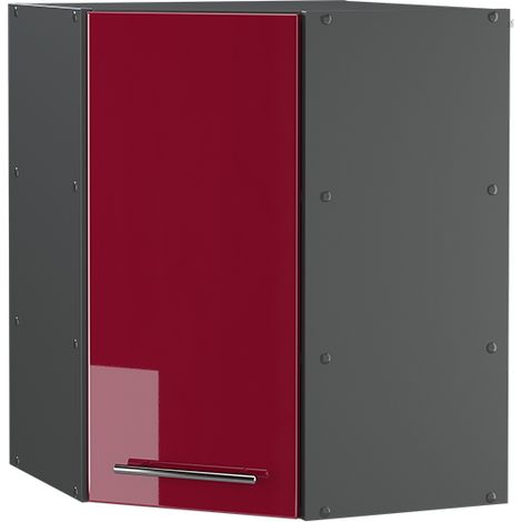 Mobile angolare da cucina Fame-Line, Bordeaux lucido, 57 cm, Vicco (1/5)