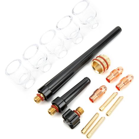Kit de pièces de rechange pour torche à souder, avec buses, guides et pinces tungstène compatibles WP9/20 (1/5)