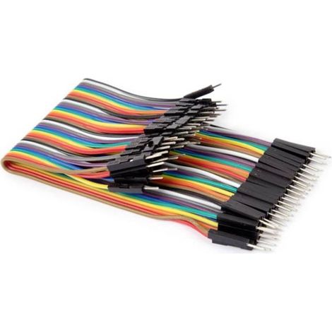 Whadda WPA427 Câble de cavalier [40x Pontage filaire de prise mâle - 40x Pontage filaire de prise mâle] 15.00 cm multic (1/2)