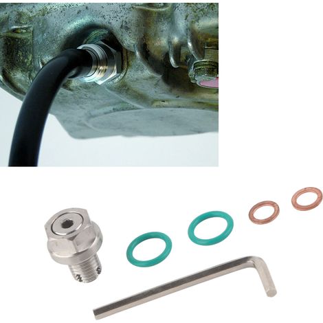 Bouchon de vidange extra-large de type sac à dos, kit de réparation de filetage de carter d'huile autotaraudeur en acier inoxydable M12,1-1,5x15 mm (1/5)