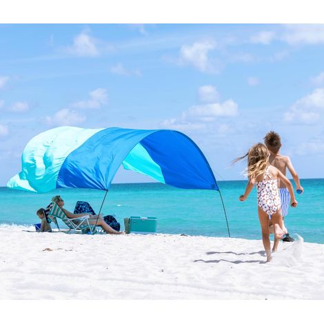 Voile d'ombrage, auvent de plage et d'extérieur, store pare-soleil, abri d'ombrage, 5 m x 3 m (1/5)