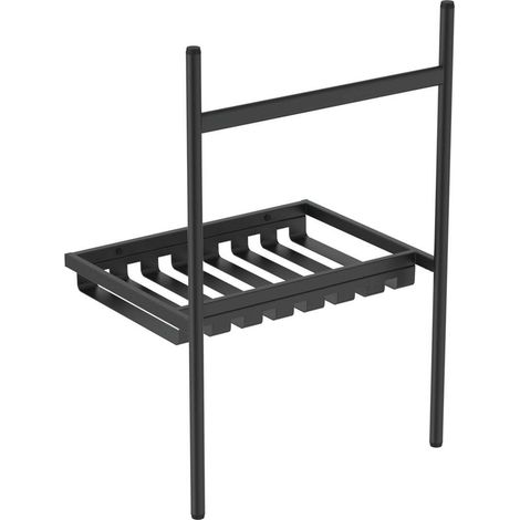 Ideal Standard Conca - Pedestal metálico para lavabo 60 cm, negro seda E2532XG (1/5)