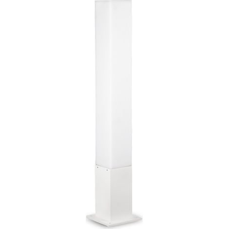 Ideal Lux Edo Outdoor - 1 Lichtquadrat Außenpoller Weiß IP44 (1/2)