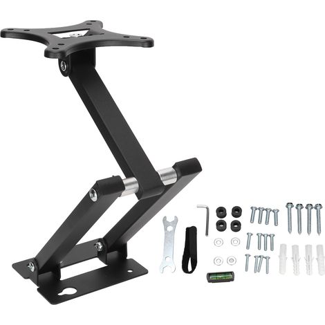 Support mural TV CTX006, support mural ajustable pour téléviseurs 17-22 pouces, capacité 44 lb, compatible VESA 75x100 mm. (1/5)