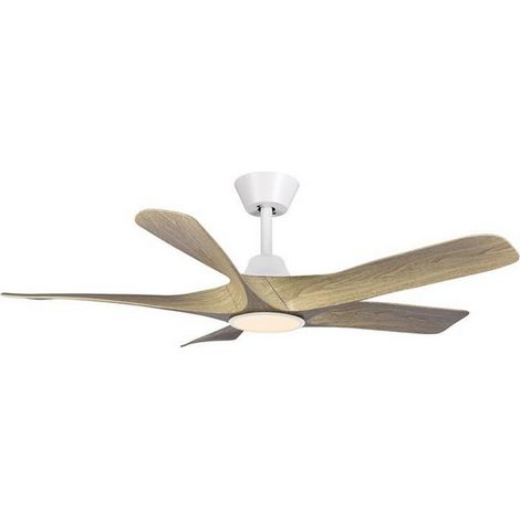 Ventilatore da Soffitto Legno con Lampada e Telecomando