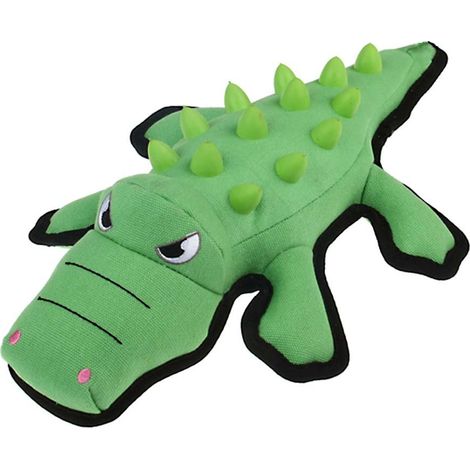 Sujet jouet pour chien Crocodile avec embouts en caoutchouc