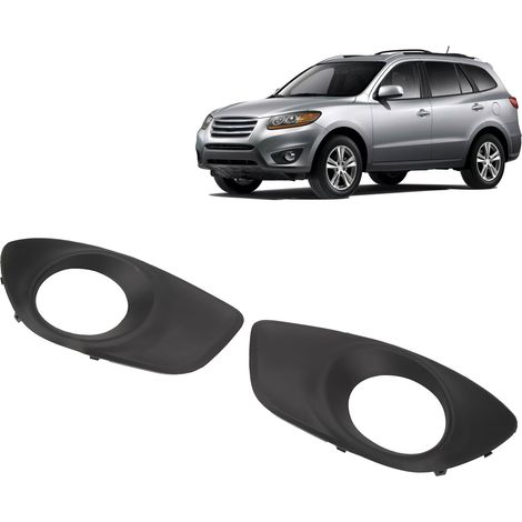 (T06) Paire d'enjoliveurs de feux antibrouillard de pare-chocs avant, gauche + droite, 865232B700 865242B700, adaptés pour Hyundai Santa Fe 2010-2012. (1/5)