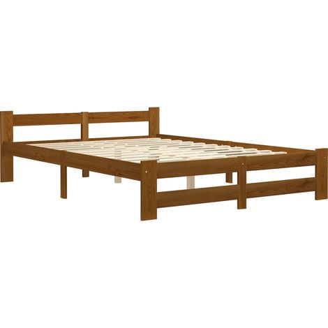 Maison Exclusive - Giroletto senza Materaso Ambrato in Legno di Pino 160x200 cm