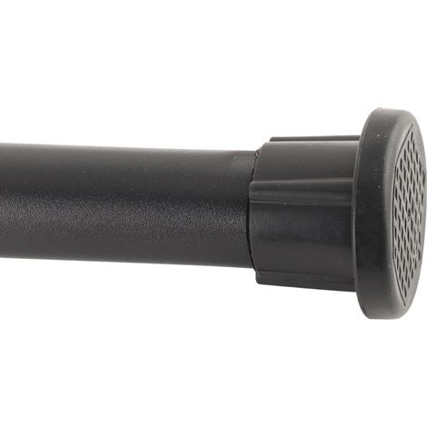 Barre de tension télescopique Noir Diamètre 2.5cm 70‑120cm Acier inoxydable pour rideaux ou rangement sans perçage (1/5)