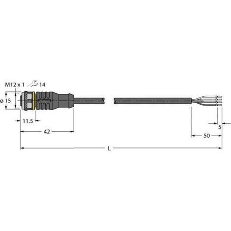 [NEUWERTIG] Turck 6628390 Sensor /Aktor Anschlussleitung Verbindungsleitung Leitung B-Ware (1/2)